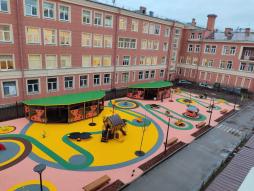 Прогулочная площадка детского сада №155 СПб Центрального района на ул. Очаковская